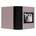 Pink and Black Damask Wedding Photo Album 3 Ring Binders