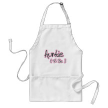 Pink and Black Design for Aunts Aprons
