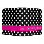 Pink and Black Polka Dot Coupon Organizer
