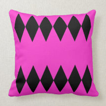 Pink and black theme Pillow Cushion