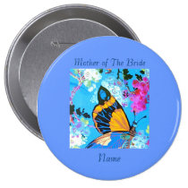 Pink and Blue Butterfly Pin add text buttons