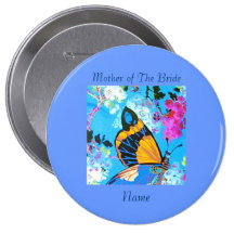 Pink and Blue Butterfly Pin add text