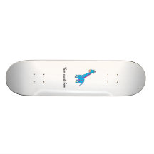 Pink and blue giraffe skate decks