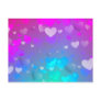 Pink and Blue Hearts Post Card