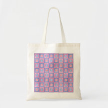 Pink and Blue Polka Dots Tote Bag