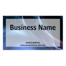 Pink and Blue Silky Streaks Business Card Template