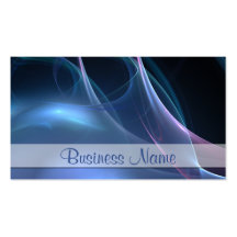 Pink and Blue Silky Streaks Business Cards