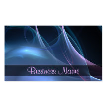 Pink and Blue Silky Streaks Business Cards