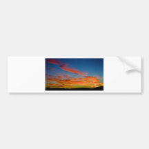 pink and blue sky bumper sticker