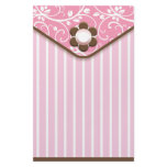 Pink and Brown Clutch Stationery