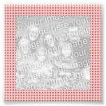 Pink and Brown Dots Frame Photo