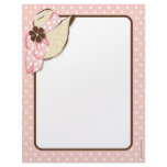 Pink and Brown Sunhat Letterhead