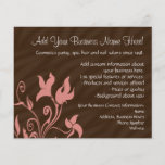 Pink and Brown Swirl Make-Up Artist or Salon Flyer