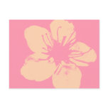 Pink and Cream Apple Blossom Postcard