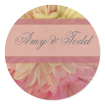 Pink and cream bridal stickers - customize!