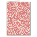 Pink and Cream Leopard Print Gifts cards