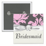 pink and deep grey large damask
