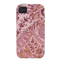 Pink And Gold Lace iPhone 4/4S Cases