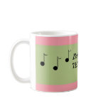 Pink and Green Best Music Teacher Coffee Mugs