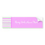 Pink and Green Bumper Sticker