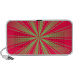 Pink and green neon techno beams speakers