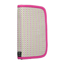 Pink and green polkadots Rickshaw folio planner