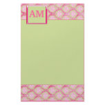 Pink and Green Stationary Personalized Stationery