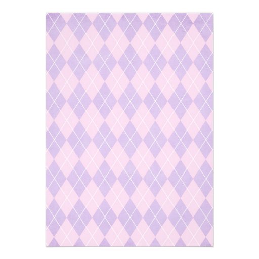 pink and lavender argyle pattern announcement