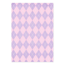 pink and lavender argyle pattern business card templates