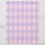 pink and lavender argyle pattern flyers