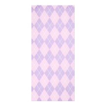pink and lavender argyle pattern rack cards