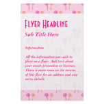 Pink and Orange Flower Pattern. Flyers