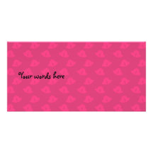 Pink and pink christmas bells photo card