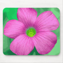 Pink and Purple Flower Mouse Pads