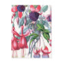 Pink and Purple Hanging Fuchsia Flowers