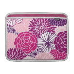 Pink and Purple Mod Floral Macbook Air Sleeve