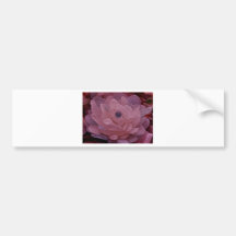Pink and Purple Sea Glass Flower Bumper Stickers
