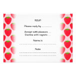 Pink and Red Strawberry Pattern. Announcement