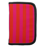Pink and Red Stripe Background Folio Planners