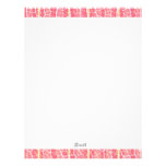 pink and red stripes letterhead letterhead