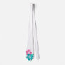 Pink and Turquoise Hibiscus Flowers Neck Wear