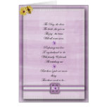 Pink and white Be my bridemaid card