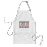 Pink and White Champagne Glass Flutes Apron
