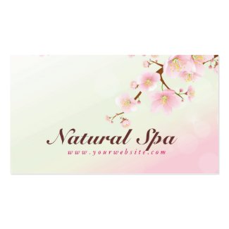 Pink And White Cherry Blossom Natural Spa