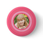 Pink and white cute frame template