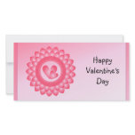 Pink and white cute hearts photo cards