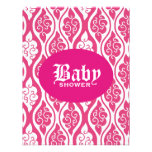 Pink and White Design Custom Invitations