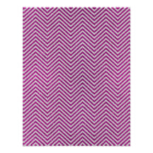Pink and White Glitter Zig Zag Custom Invitations