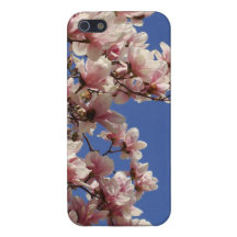 Pink and White Magnolia Case For iPhone 5