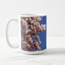 Pink and White Magnolia Mug